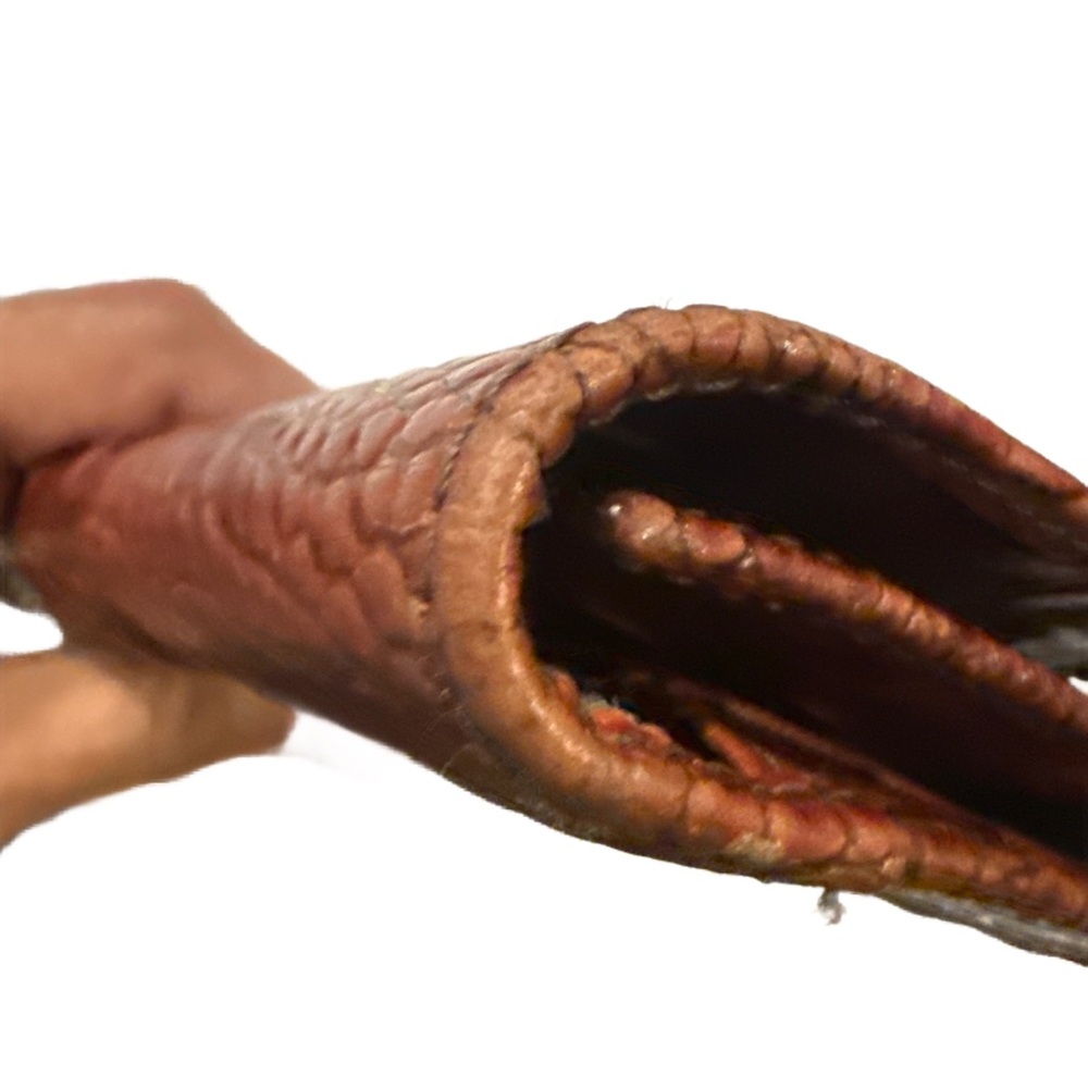 Brahmin Cordelia Pecan Melbourne Rich Brown Embossed Wallet - Picture 6 of 15